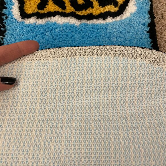 Beautiful Blue Lighter Shaped Rug!  Fun and Cute, "Lights Up" Any Room!  NWT - Picture 2 of 5